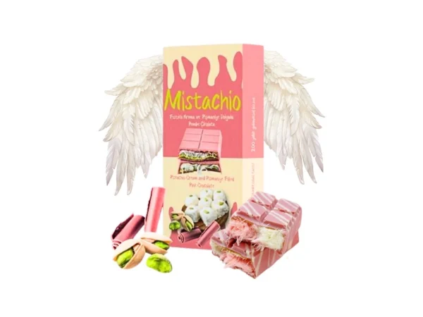 Mistachio Angel Hair med Dubai Pink Chokolade 80g