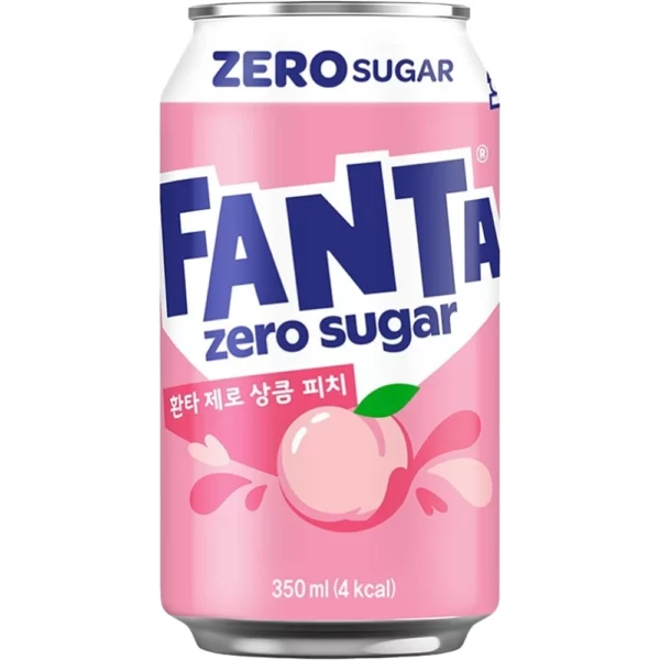 Fanta Zero White Peach Korea 350ml