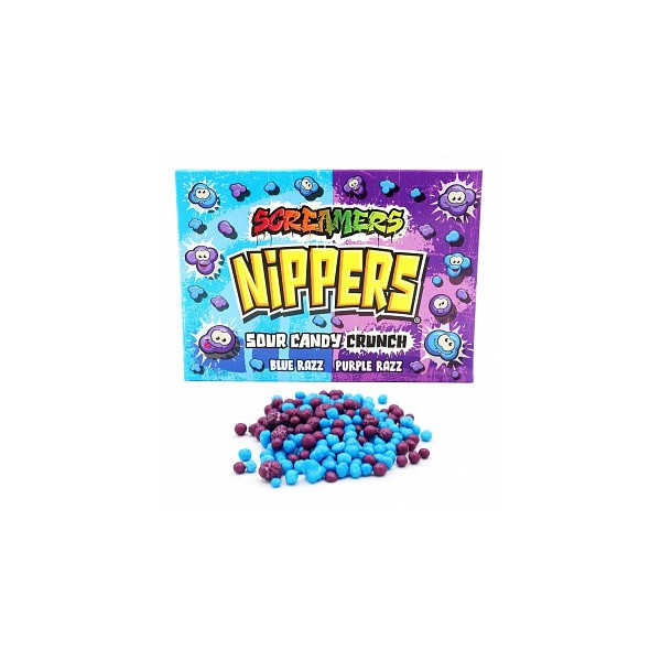 Zed Candy Nippers Screamers Sour Candy Crunch Blue Razz & Purple Razz