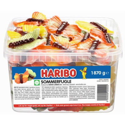 Haribo Sommerfugle 1,87 kg – Stor bøtte med vingummi | SlikOasen