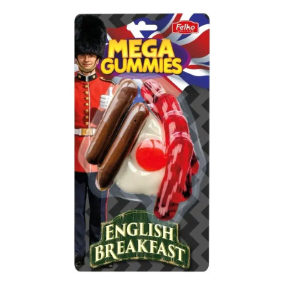 Mega Gummies English Breakfast – Sjov vingummi med morgenmad tema | SlikOasen