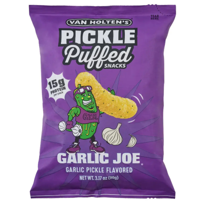 Van Holten’s Garlic Joe Pickle  Puffed Snacks