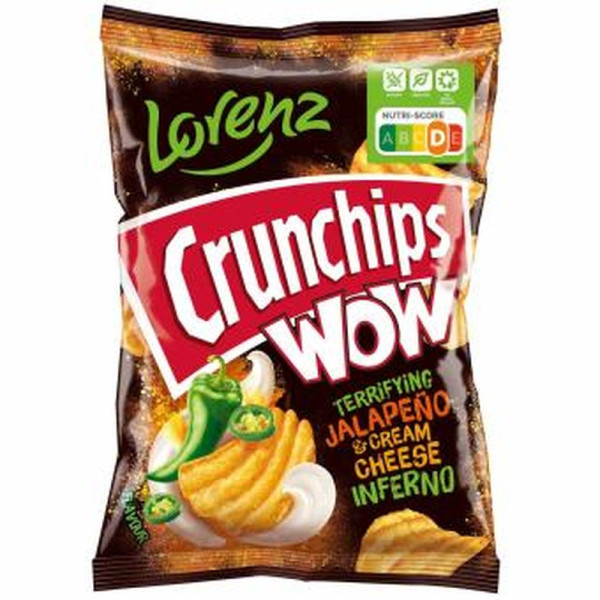 Crunchips WOW Terrifying Jalapeño & Cream Cheese Inferno 110g