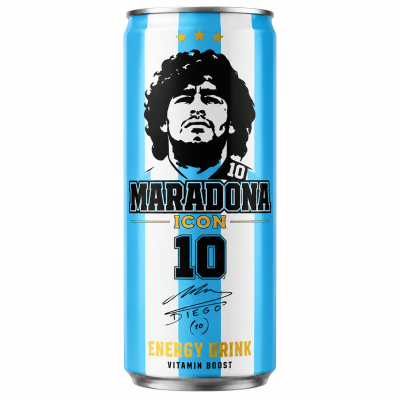 Maradona Icon Energy Drink 250ml – Energidrik med B-vitaminer | SlikOasen