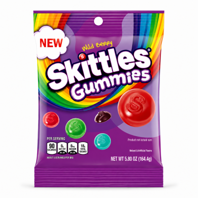 Skittles Gummies Wild Berry 164,4 g | SlikOasen