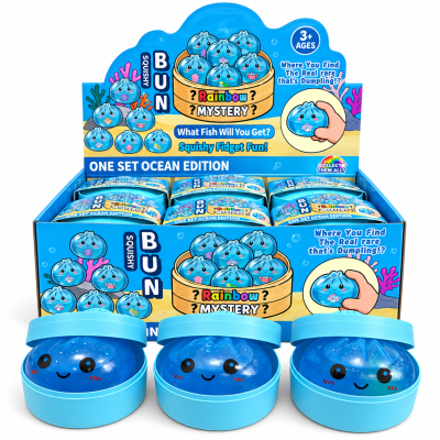 Bun Squishy Ocean Edition Mystery – Fidget Legetøj | SlikOasen