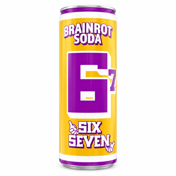 BEVER BRAINROT 250 ML SODA SIX SEVEN