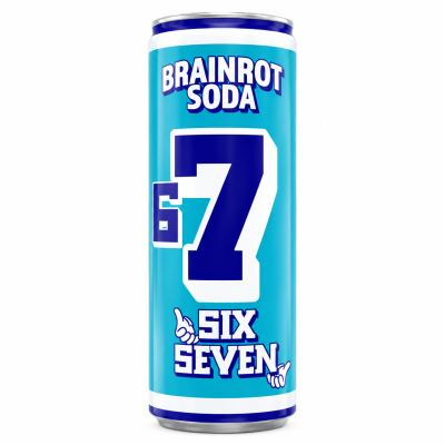 Brainrot Soda 6-7 Six Seven 250 ml – Sukkerfri Citrus Sodavand