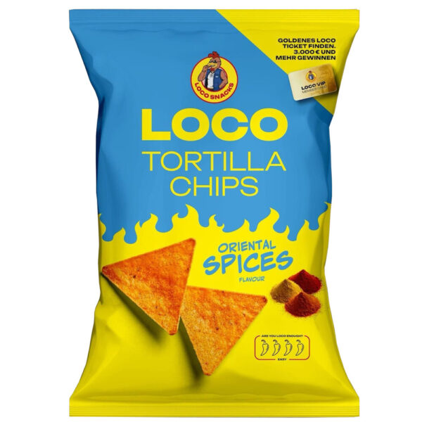 LOCO Tortilla Chips Orientalske krydderier 100g